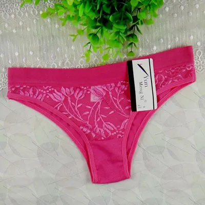 2016 Hot sale bragas women panties thongs cotton lace women underwear fun underwear women briefs high quality