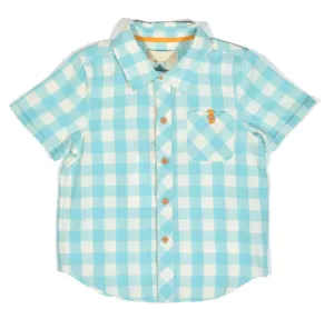 Adrian Aqua Check Shirt