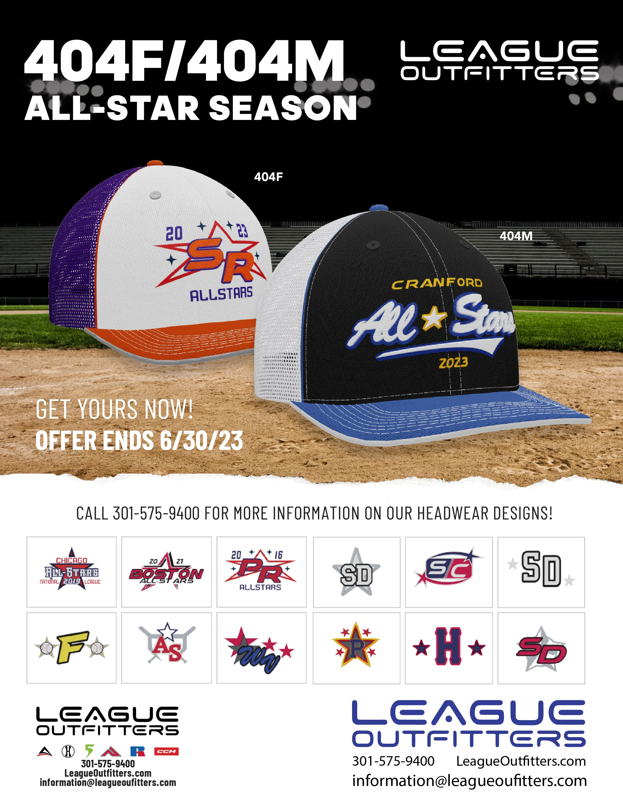 All Star Baseball Hats