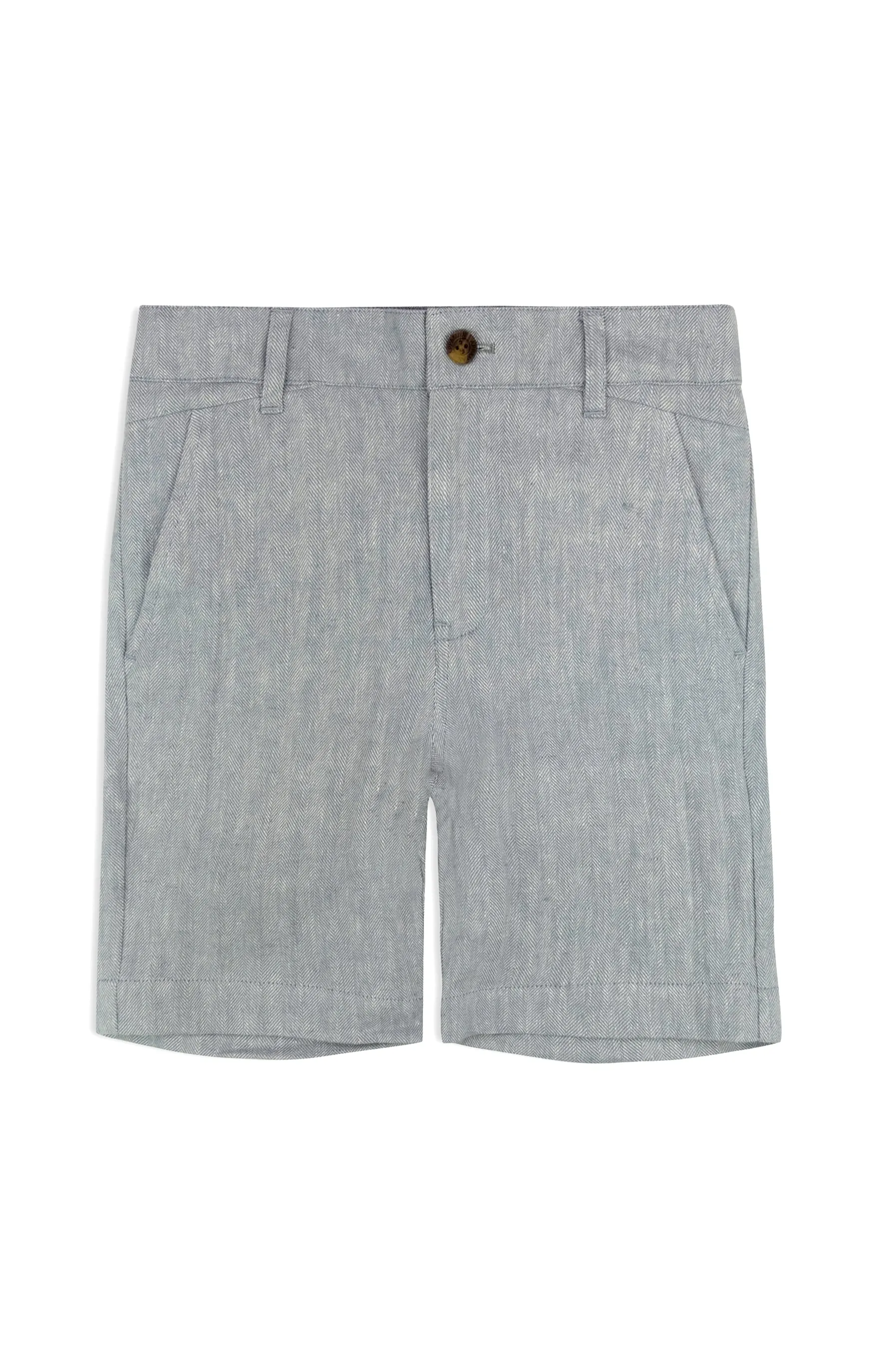 AM Grey Herringbone Shorts