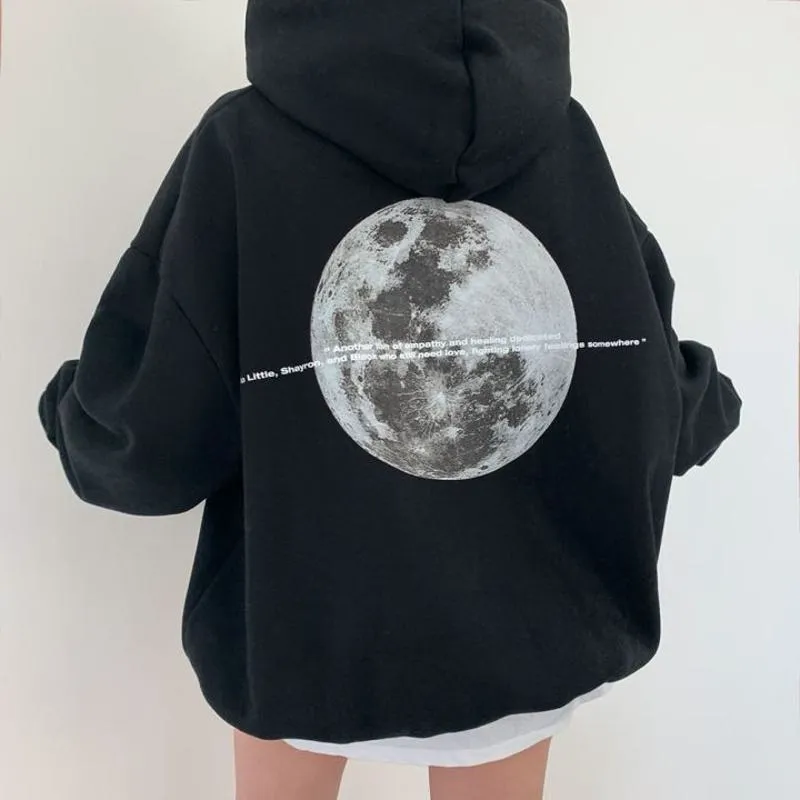 Anti-Pilling Plus Velvet Print Double Layer Faux Cotton Hoodie