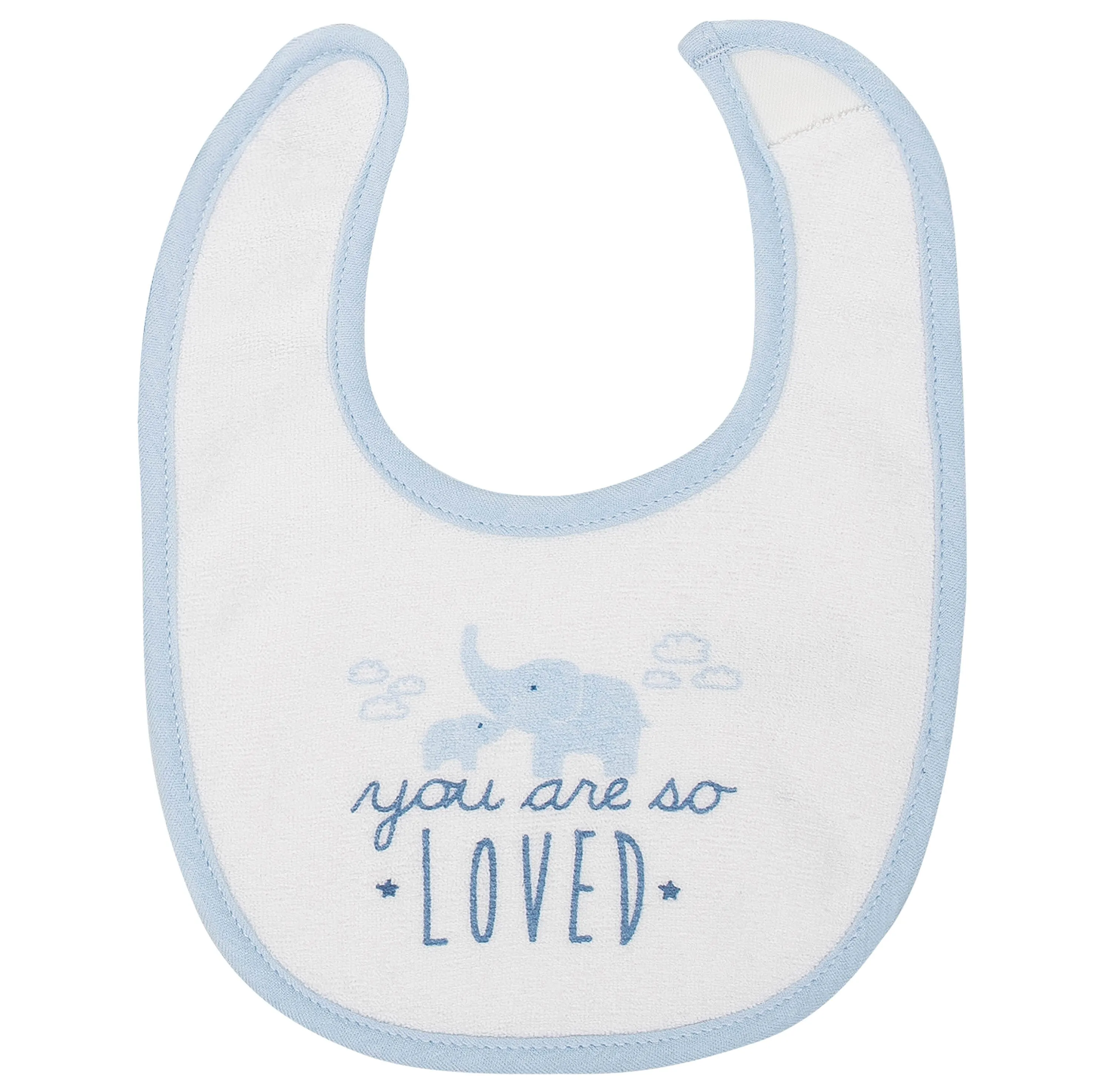 Baby Boys' 4-Pack Airy Blue Dribbler Bibs