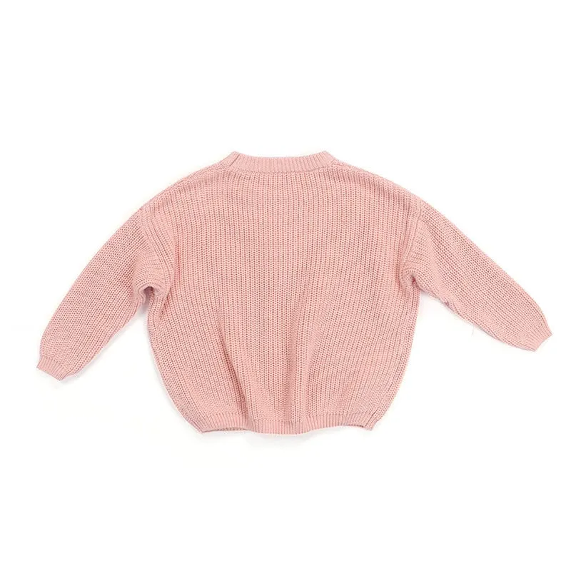 Baby Boys and Girls Soft Fleece Round Neck Thicken Hooded Sweater