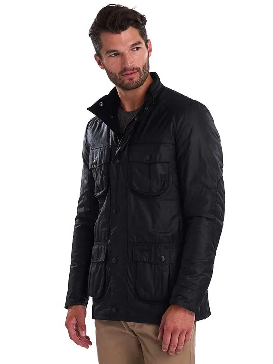 BARBOUR Corbridge Wax Jacket - Mens - Black