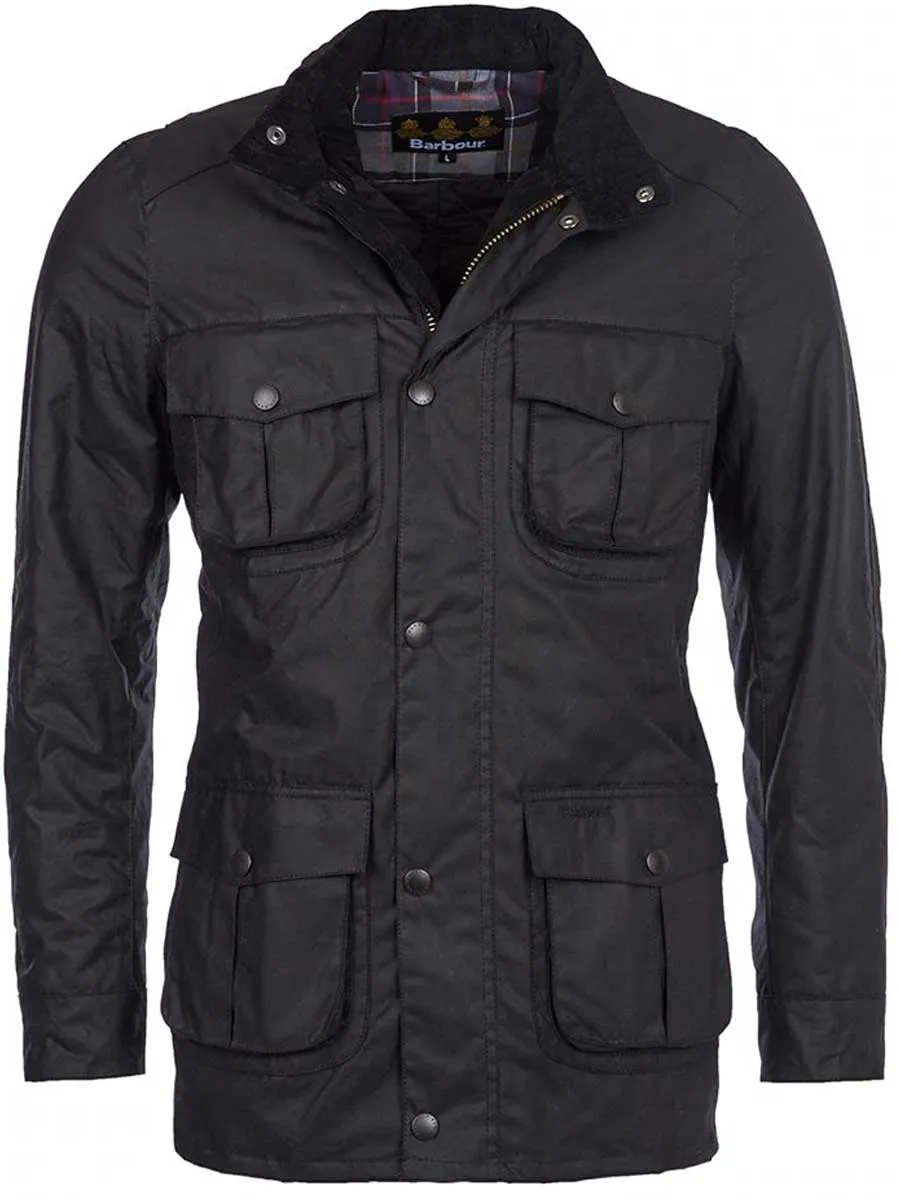 BARBOUR Corbridge Wax Jacket - Mens - Black