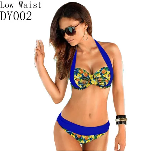 bikini  Swimwear Push up swimsuit  Women biquinis Bikini Set Swimsuit Lady Bathing suit female swimwear swimming suit for women