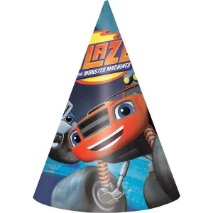 Blaze and the Monster Machines Party Hats - 8 Pkt