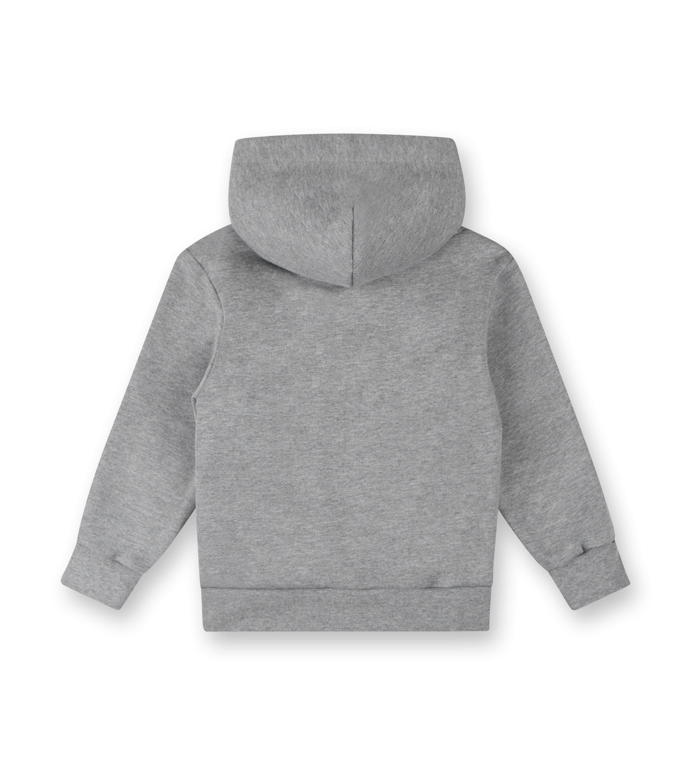 Blue Logo Hoodie Grey Melange