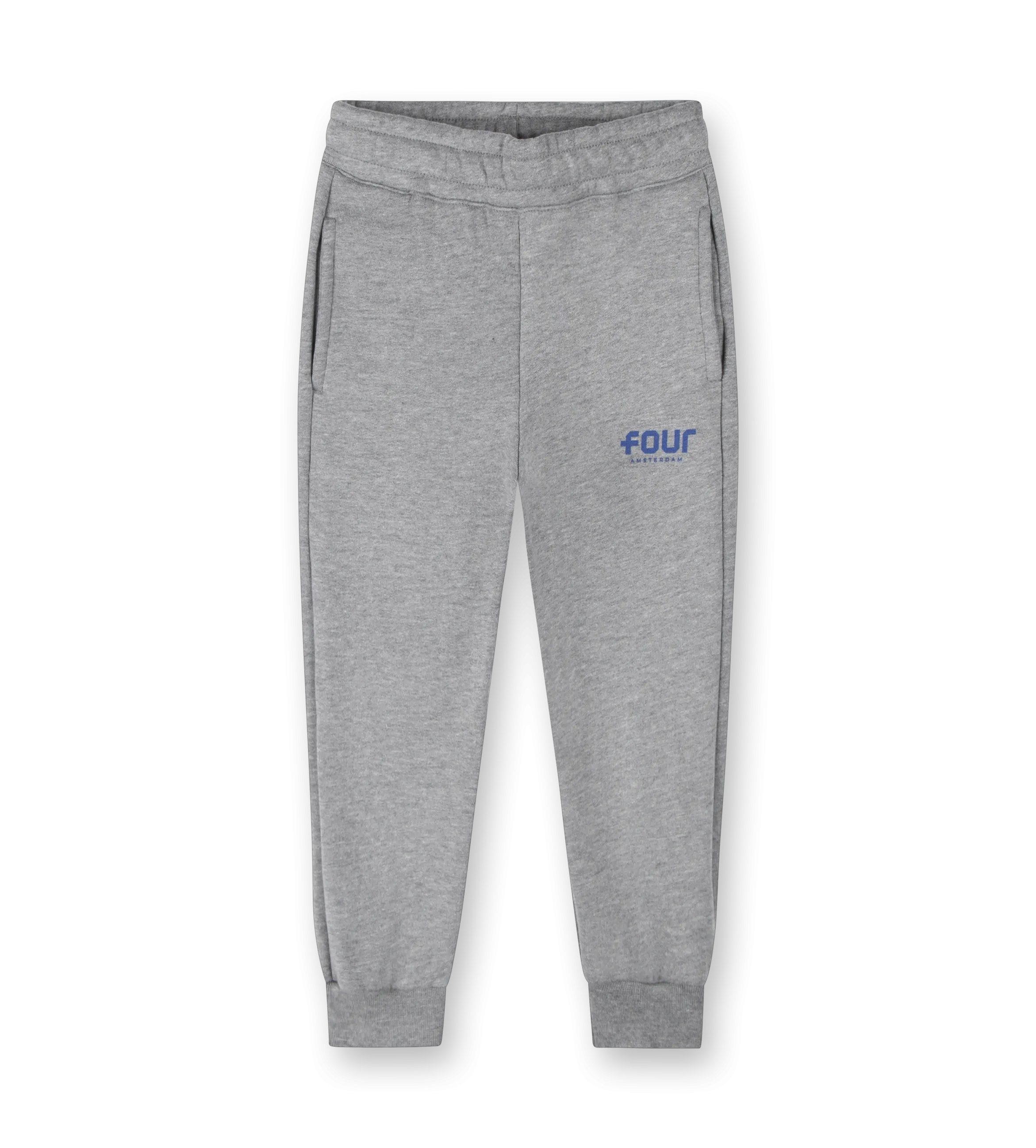 Blue Logo Sweatpants Grey Melange