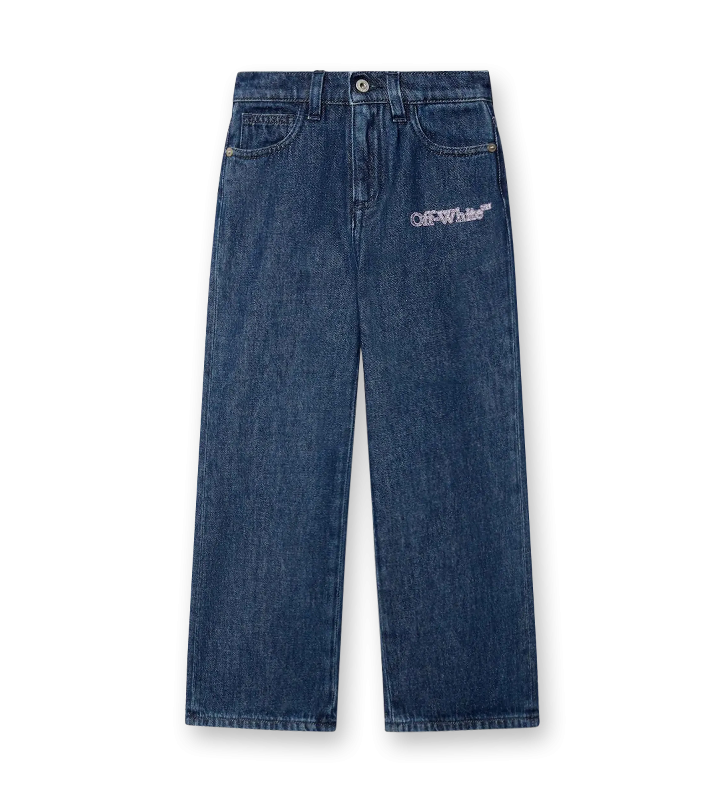 Bookish Glitter Denim Pants Blue