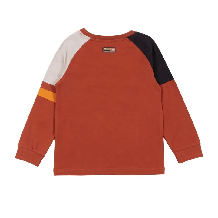 Caramel Noruk Long Sleeve Color Block Tee - Select Size