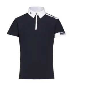 Cavalleria Toscana Boys Jersey Polo with Laser Cut Logo