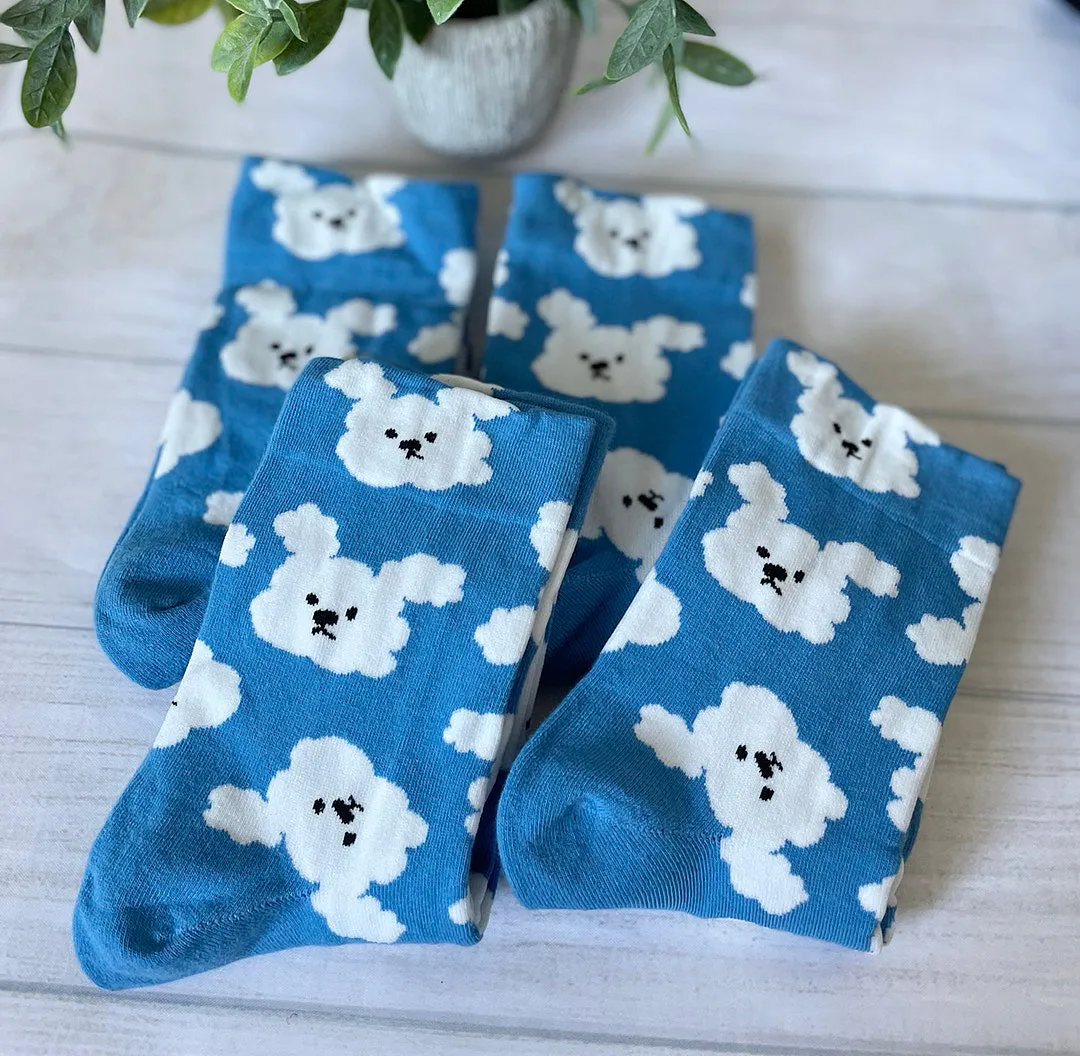 Comfy Socks | Monogram Socks,Puppy Socks, Unisex Socks, Sneakers Socks, Cotton S