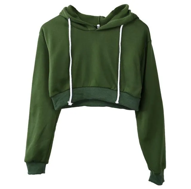 Cropped Hoodie Pullover