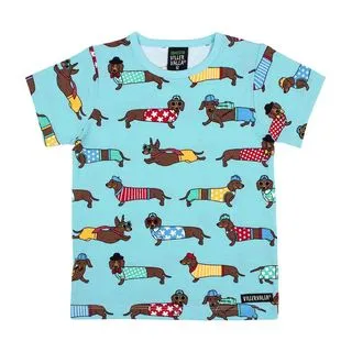 Dachshund Short Sleeve Shirt - Pool