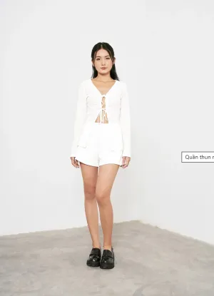 Dottie White Cotton Short Q0294 - Gu Fashion | Vietnam Fashion Store