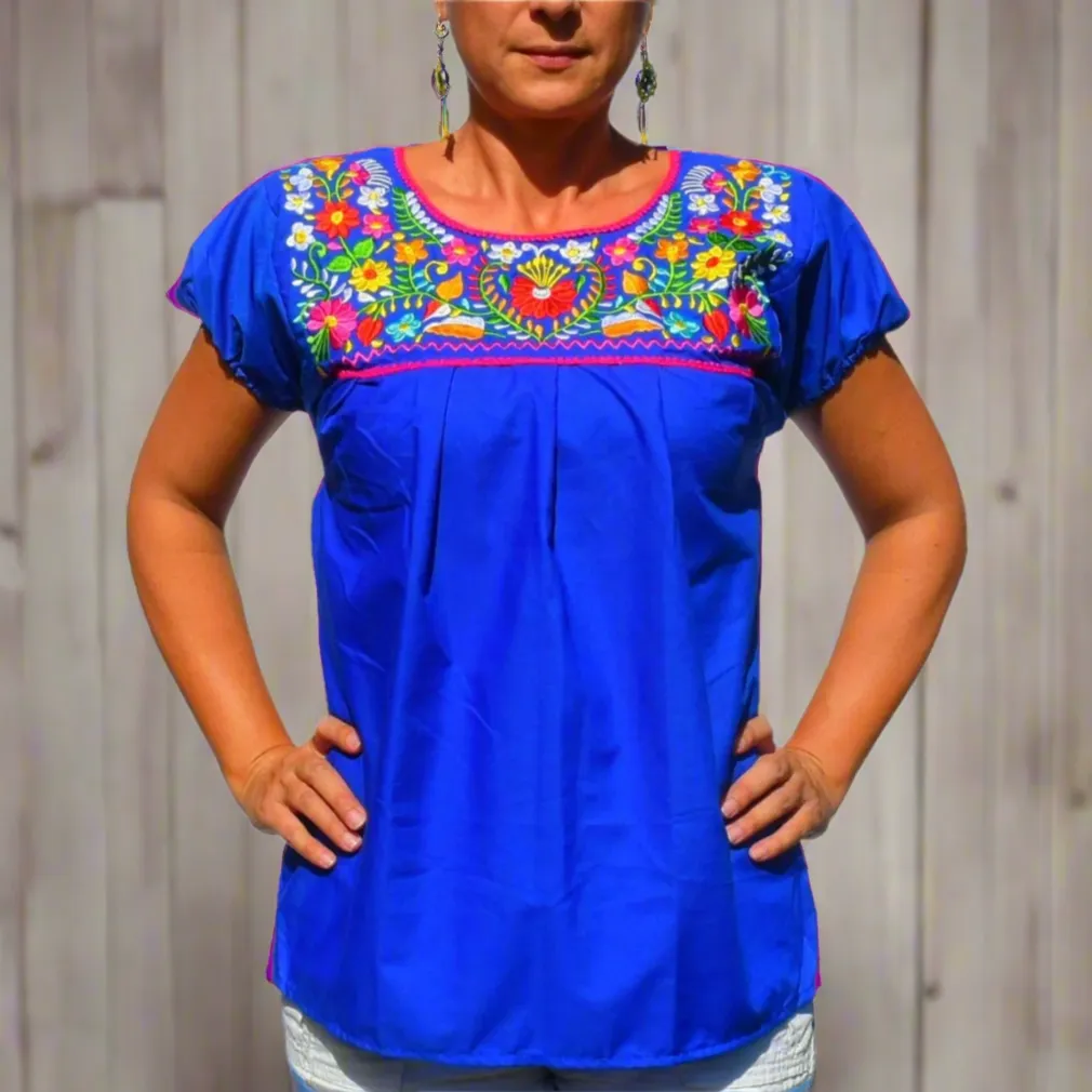 Embroidered Blouse NA-TM-77108-B