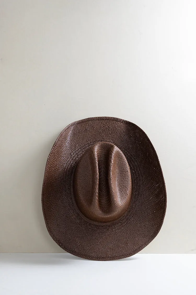 Flea Style Brooks Brown Straw Western Hat