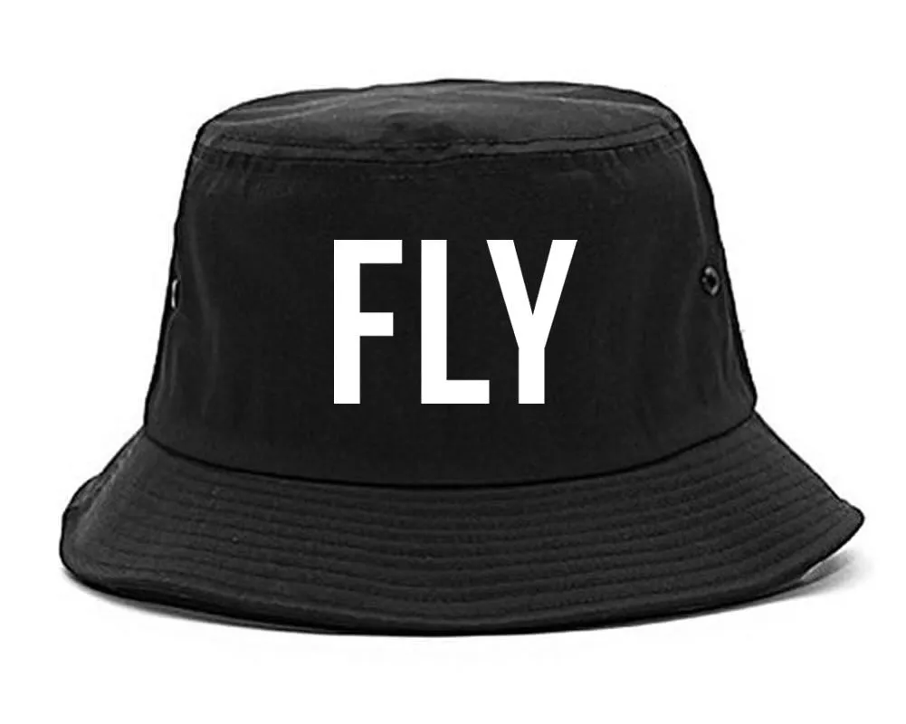 FLY Flamingo Print Summer Bucket Hat