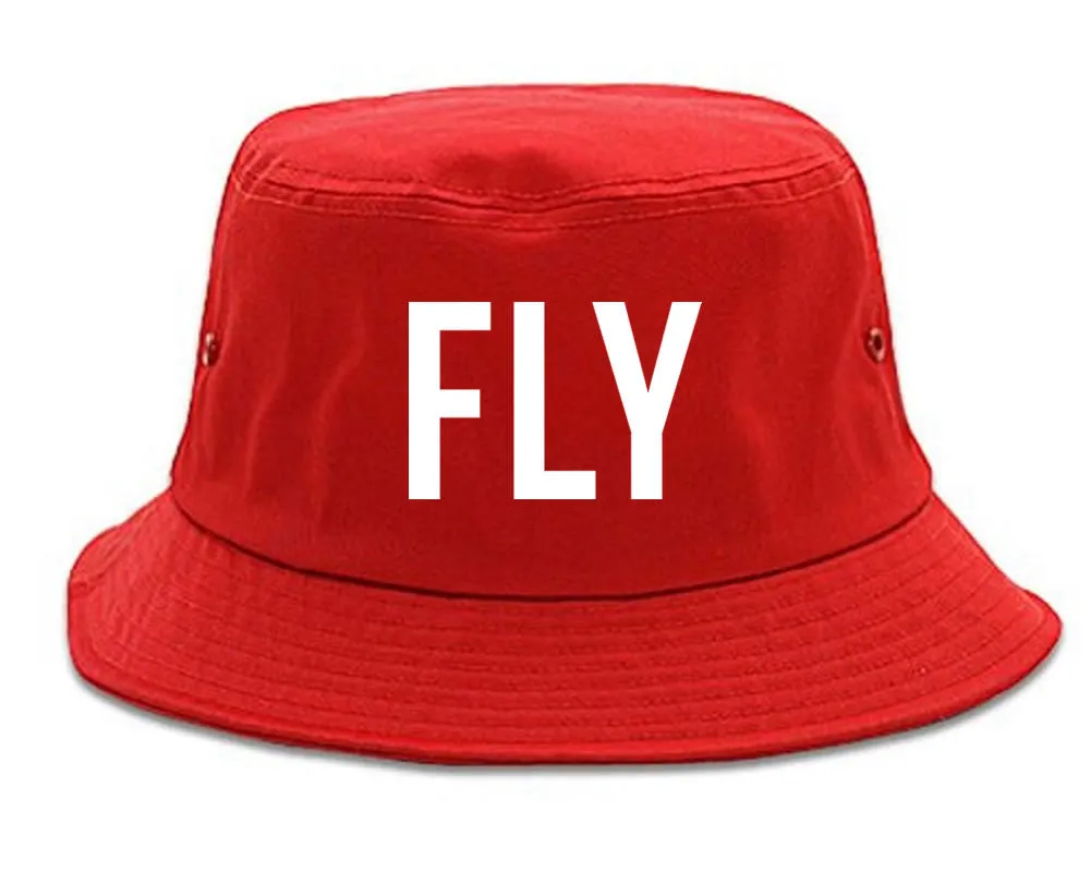 FLY Flamingo Print Summer Bucket Hat