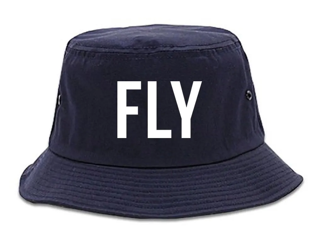 FLY Flamingo Print Summer Bucket Hat