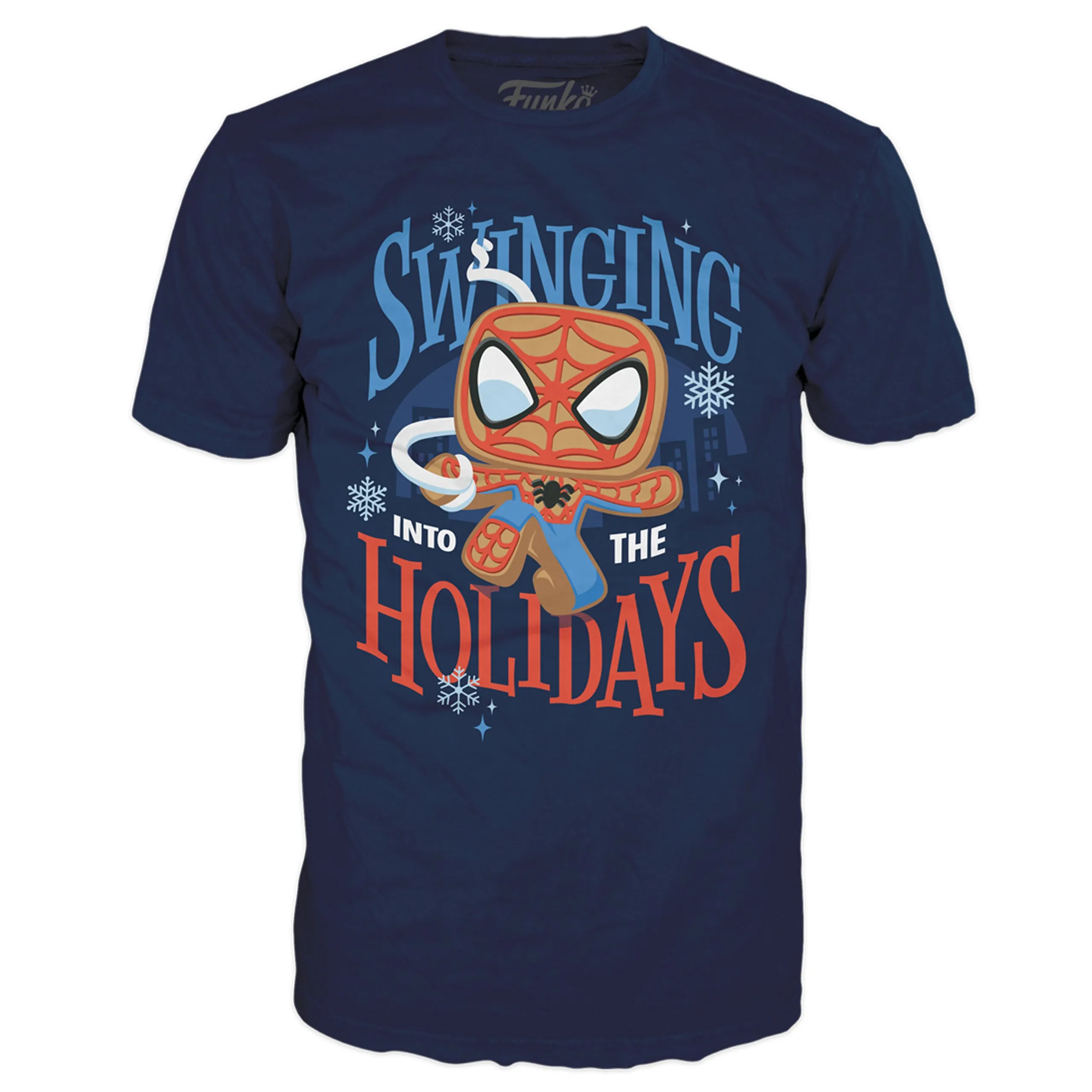 Funko Marvel Spiderman Christmas Pocket Pop And T-Shirt