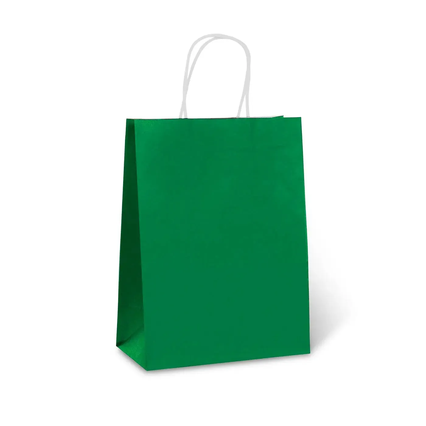 Green Paper Bag with Handles