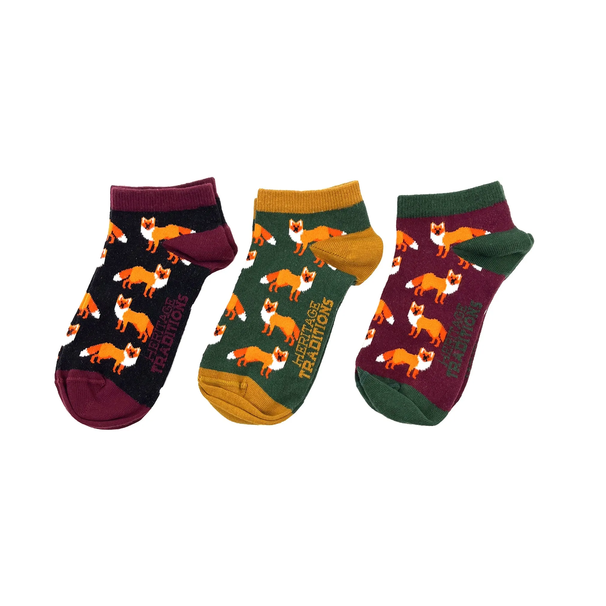 Heritage 3 Pack Trainer Socks