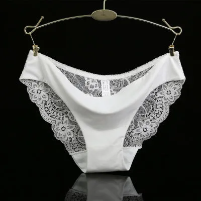 Ixuejie S-2XL!Hot sale! l women's sexy lace panties seamless cotton breathable panty Hollow briefs Plus Size girl underwear