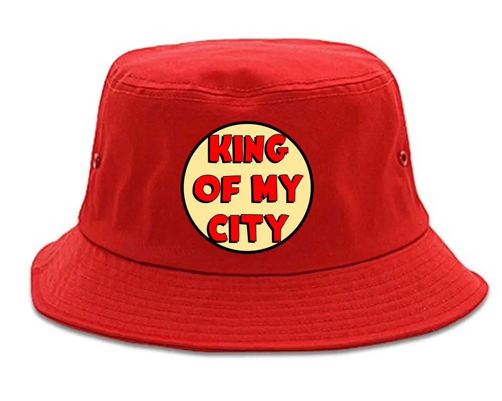 King Of My City Chest Logo Bucket Hat