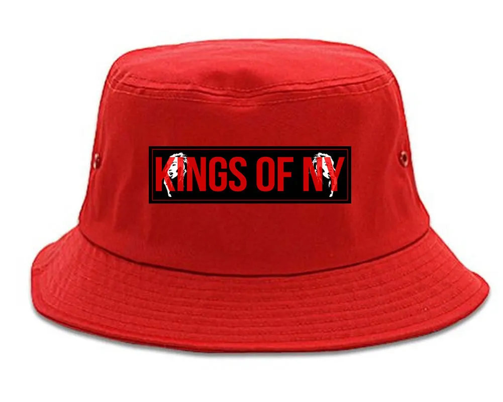 Kings of NY Red Girl Logo Bucket Hat