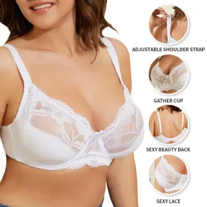 Large Size U-shaped Backless Sexy Bra Bra Cup Lace Comfortable Breathable Underwear Women