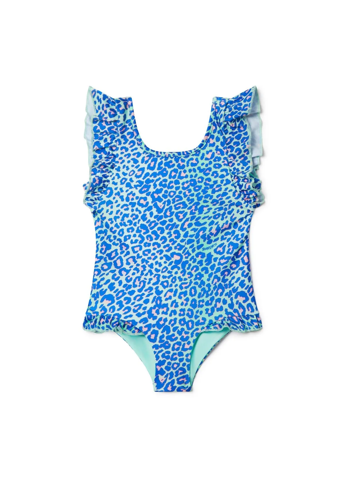 Lime Leopard Ruffle Swimsuit