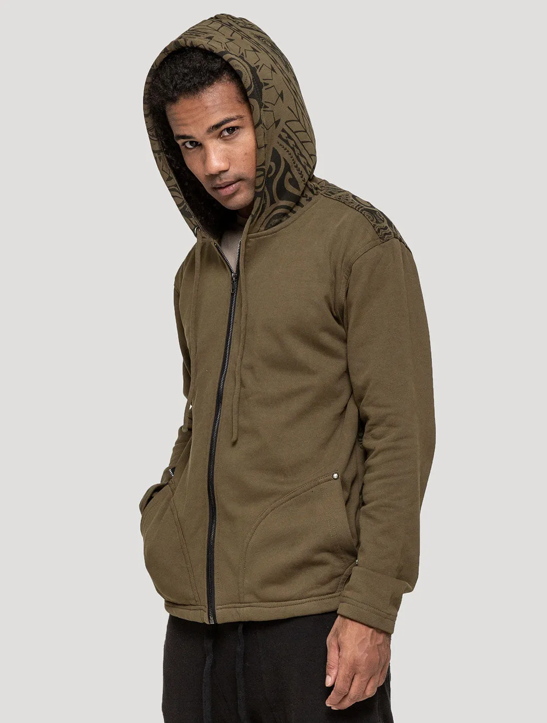 Long Necka Rmx Hooded Jacket