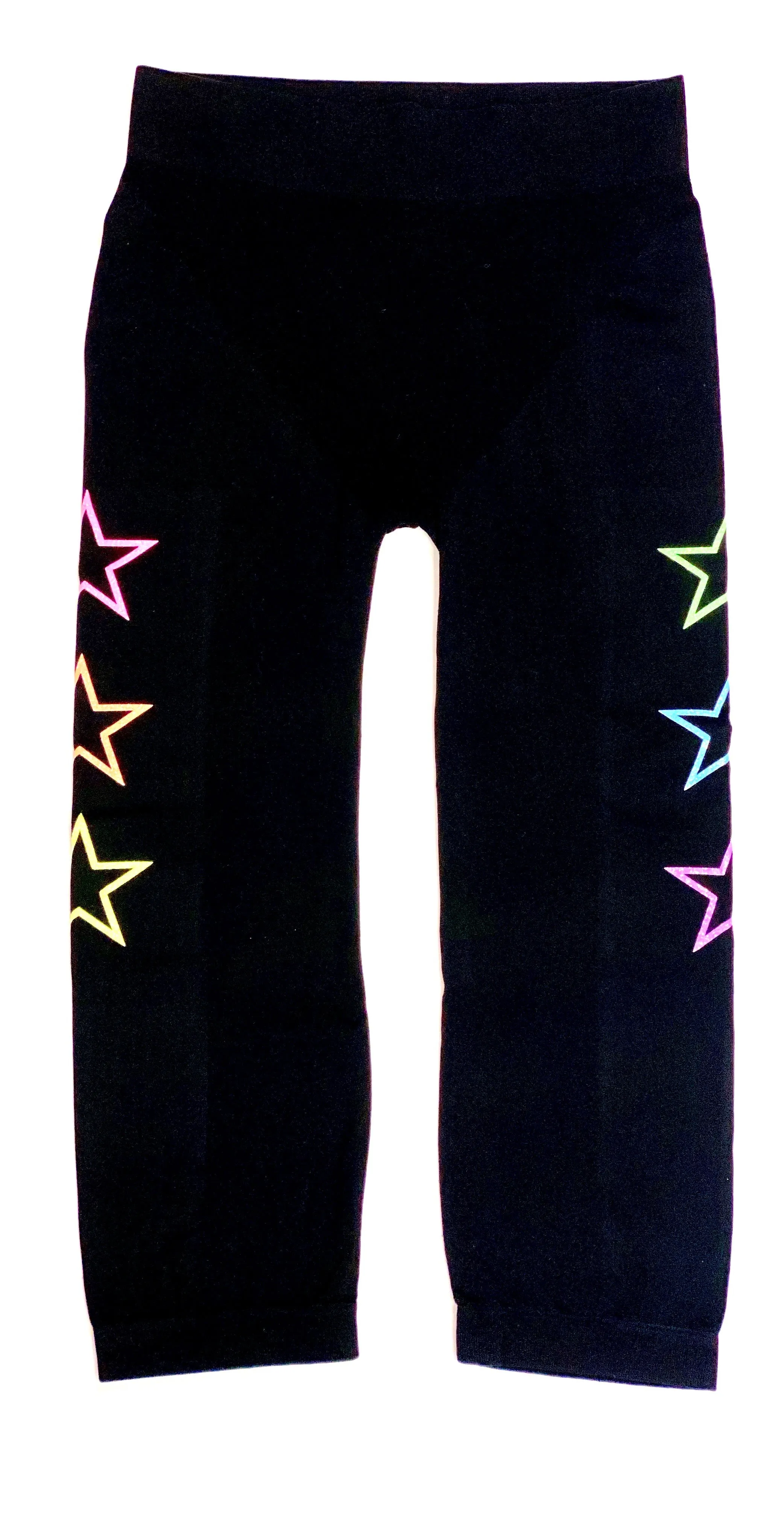 Malibu Sugar Black with Glitter Stars Leggings