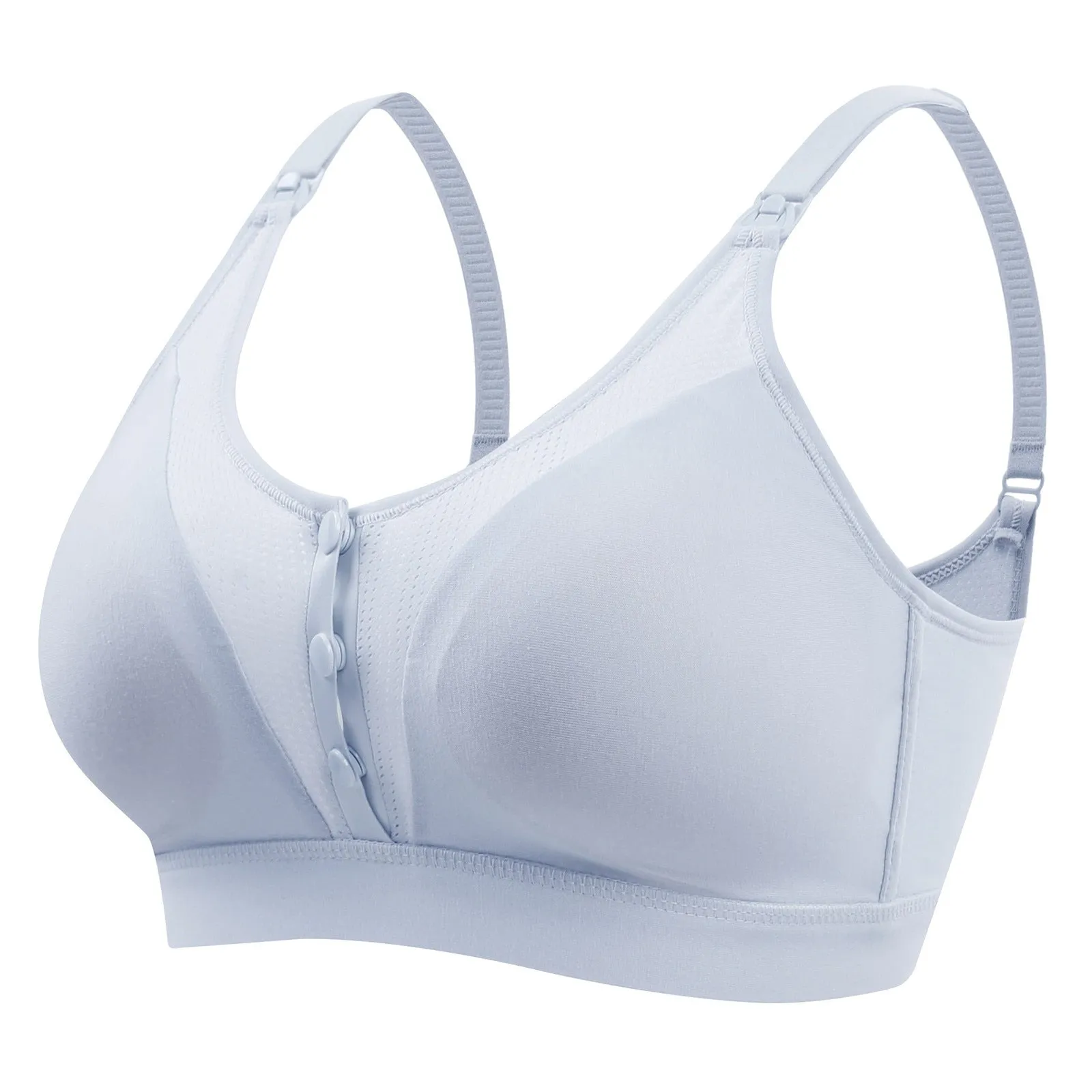 Maternity Bra Front Open Breast-feeding Bra Solid Color Button Soft Underwear Nursing Bras Maternity &amp; Nursing Bras