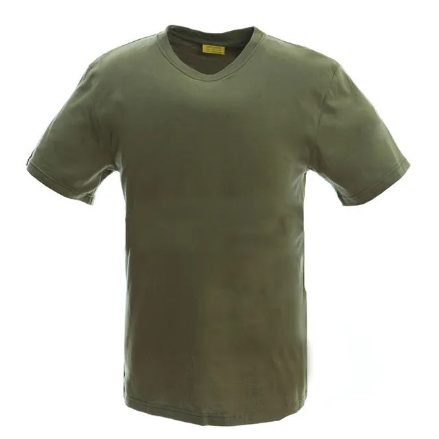 MEGE Summer Cotton T-shirt, Men Military Dry Camo Camp Tees, Camouflage Breathable Tactical  Army Trainning Combat T Shirt