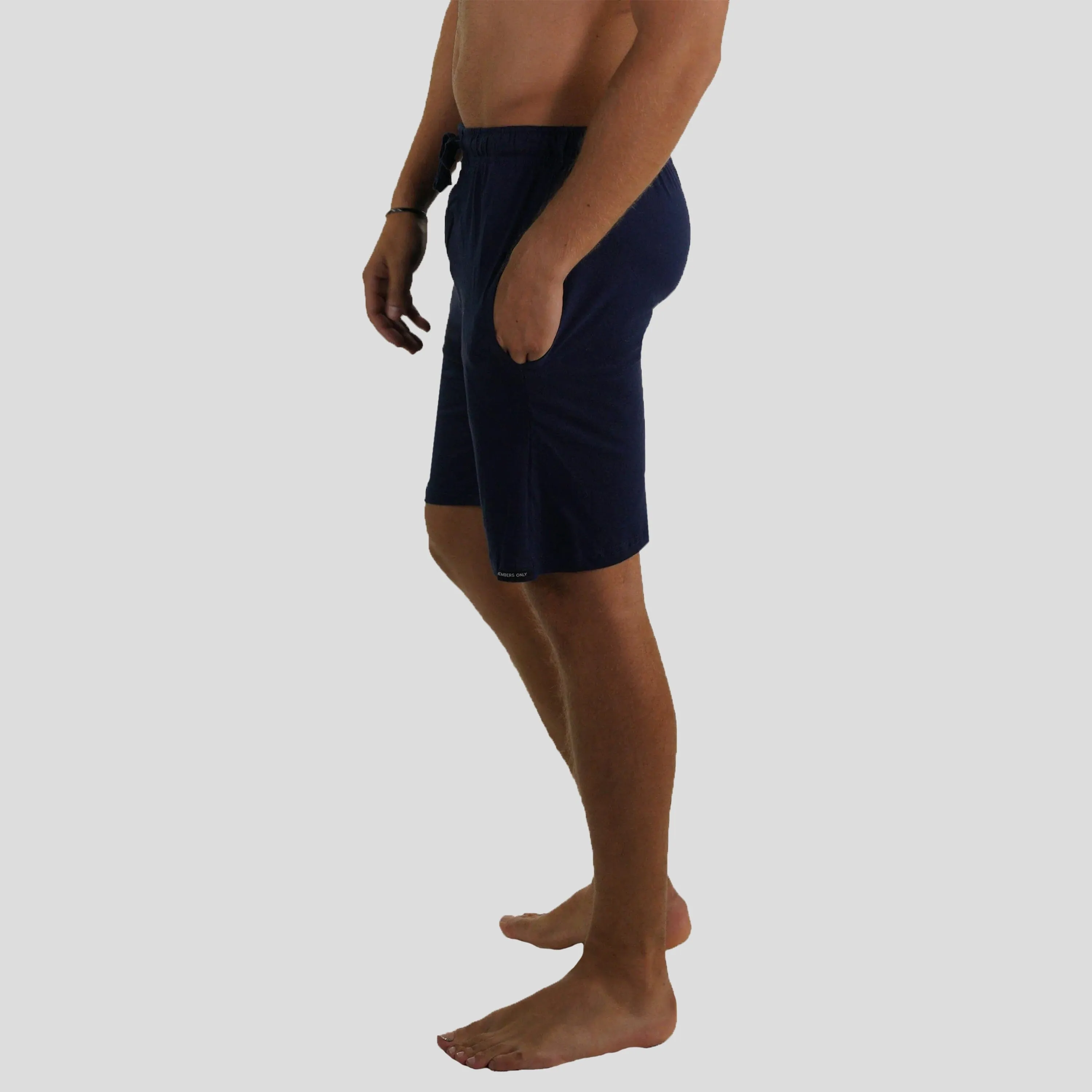 Members Only Men's Jersey Sleep Shorts - Navy