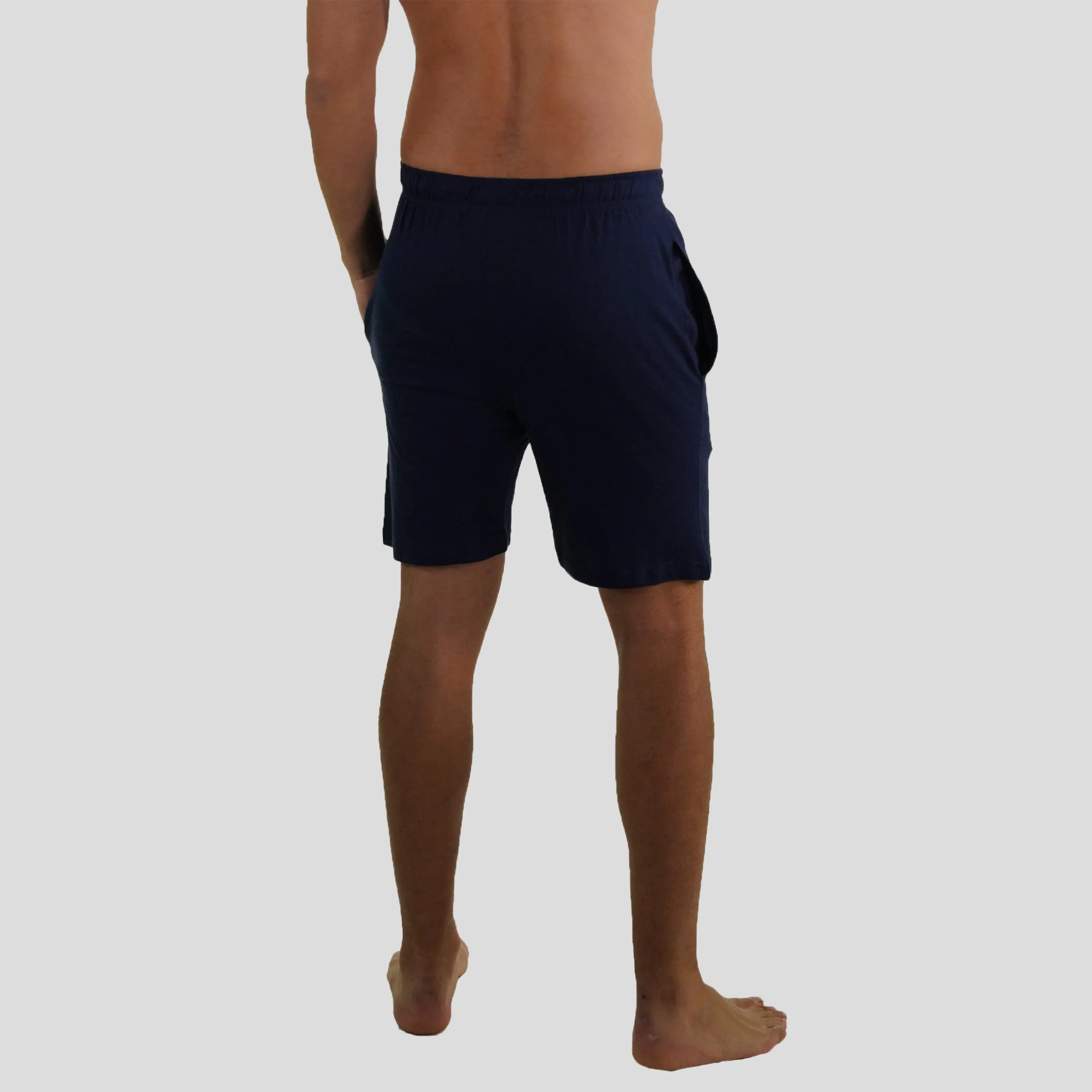 Members Only Men's Jersey Sleep Shorts - Navy