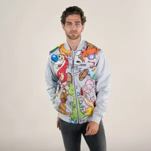 Members Only Men's Nickelodeon Mash Print Bomber Jacket