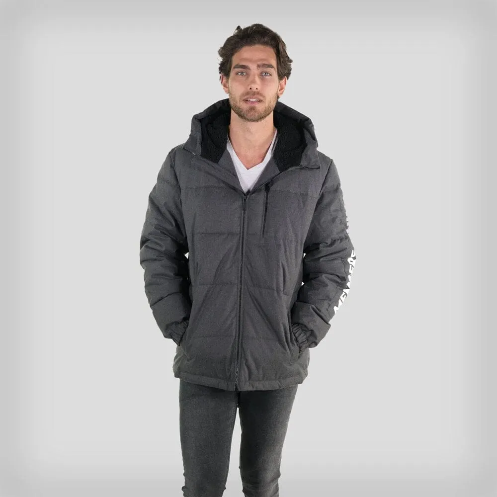 Members Only Men's Twill Block Puffer Jacket