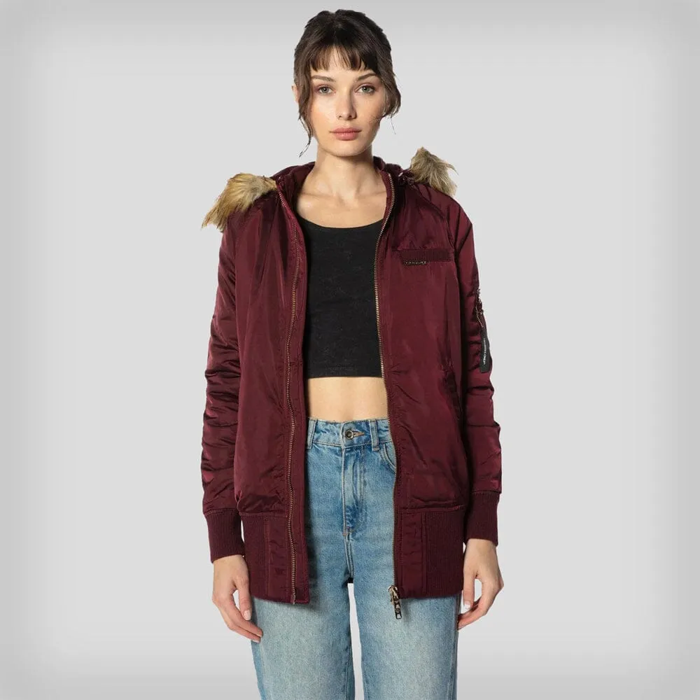 Members Only Women's Elongated Bomber Jacket