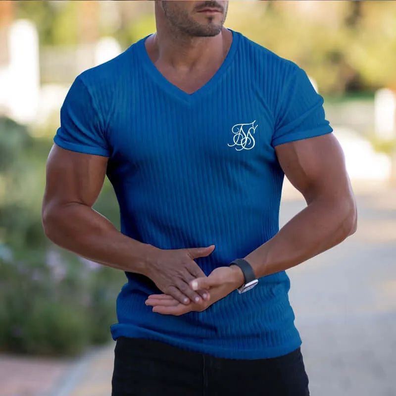 Mens Hot Trending Silk T Shirt Fashion Casual Short Sleeve Compression Shirt