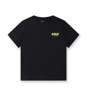 Neon Yellow Logo T-shirt Black