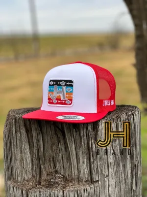 New 2022 Jobes Trucker Cap- White/Red Arrow Patch