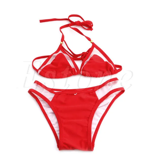 New Sexy Women Bandage Bikini Set Push-up Padded Bra Swimsuit Bathing Suit Swimwear