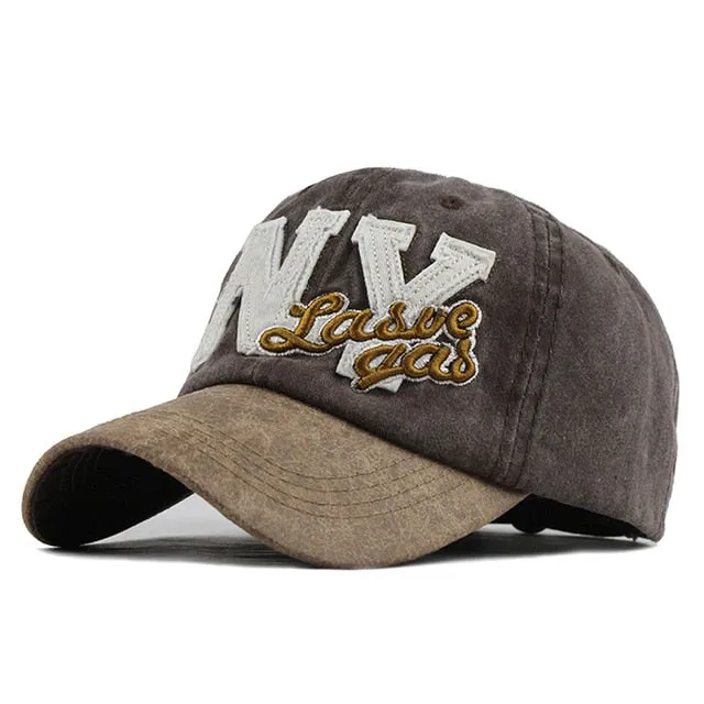 New York Las Vegas Embroidered Snapback Baseball Cap