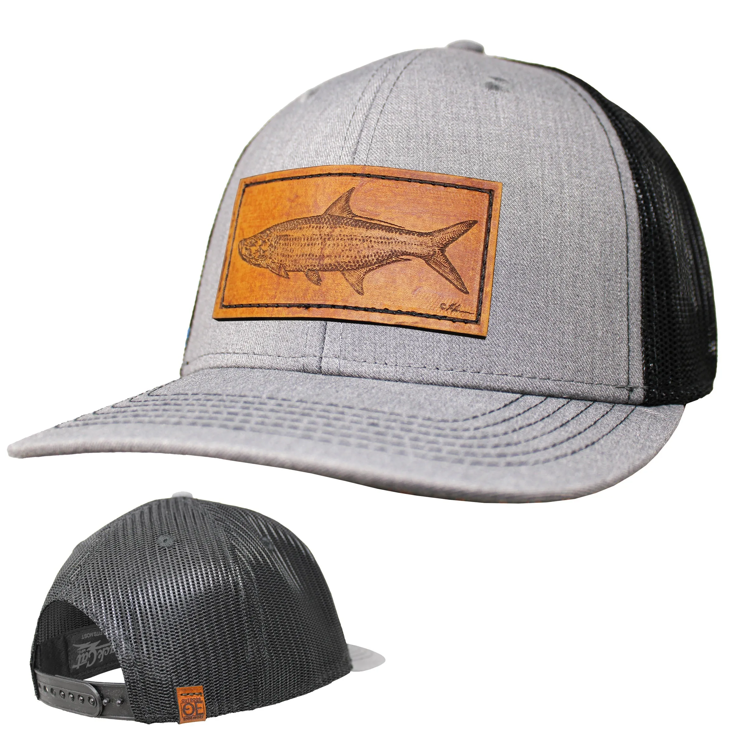 OE - Performance Trucker Hat - Tarpon Leather Patch