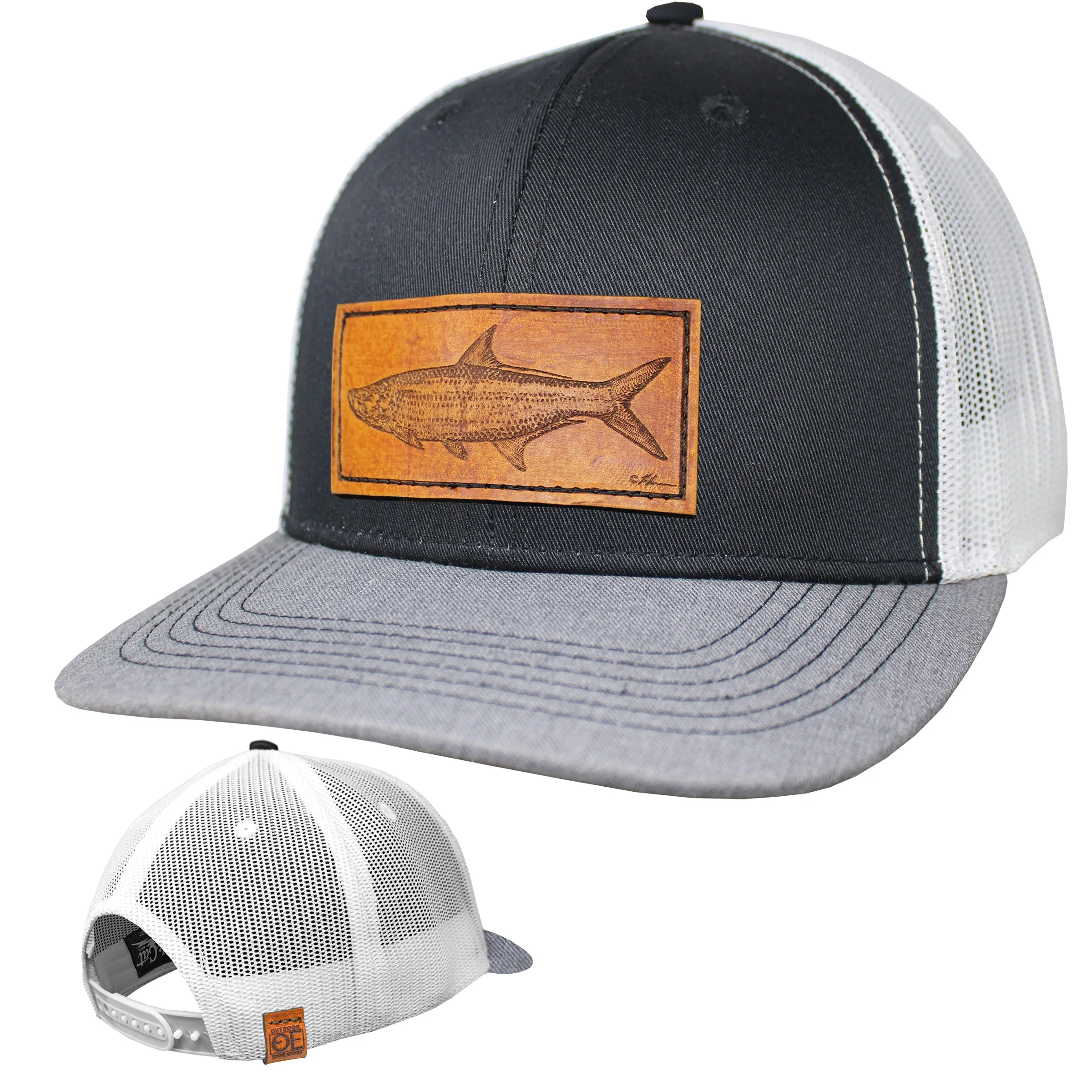 OE - Performance Trucker Hat - Tarpon Leather Patch