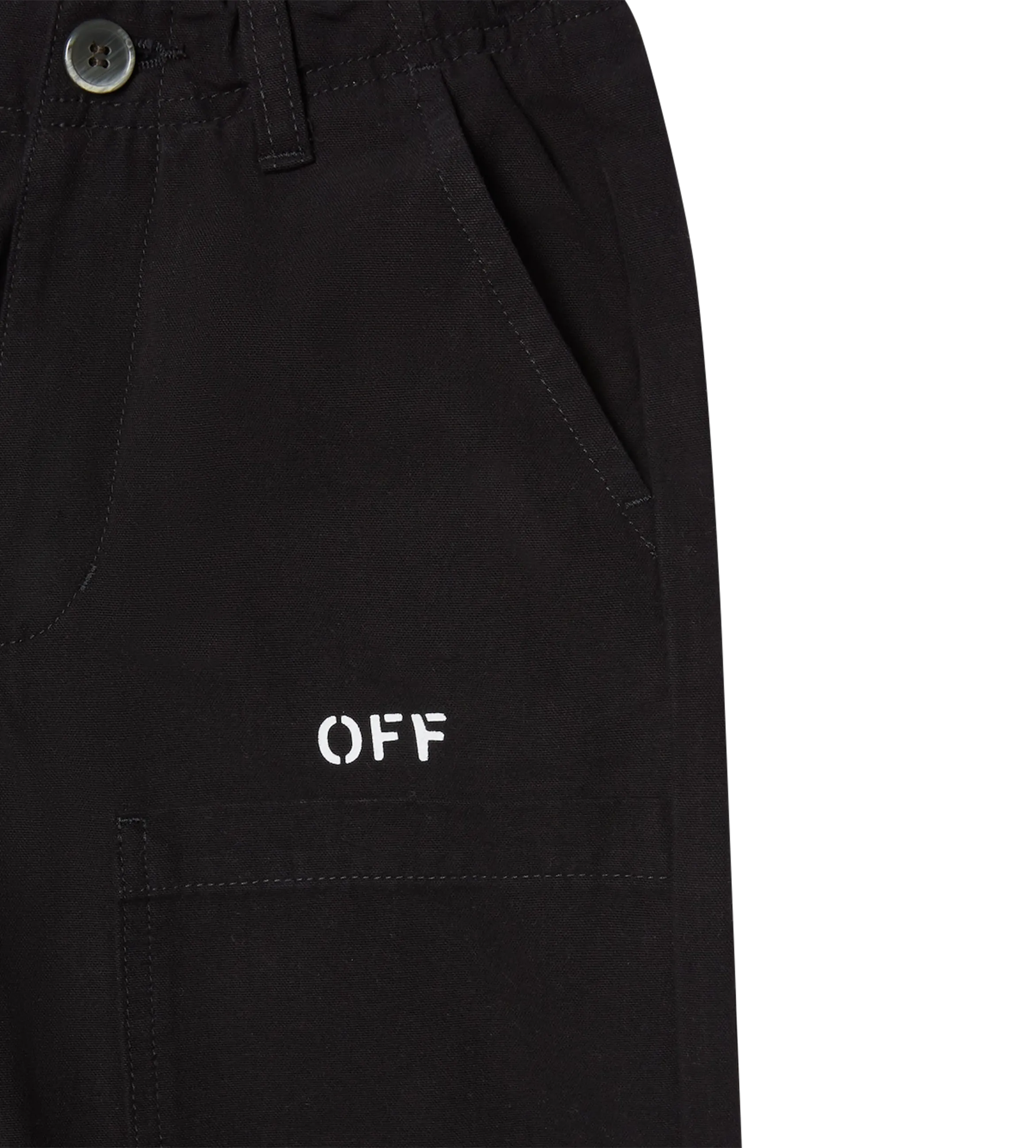 Off Stamp Worker Pants Black